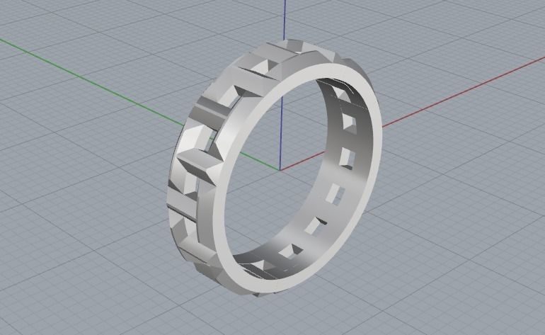 wedding ring 3D print model_4