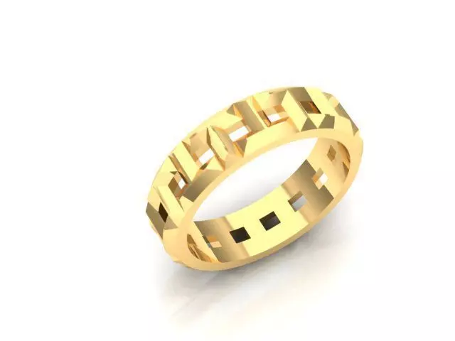 wedding ring 3D print model_0