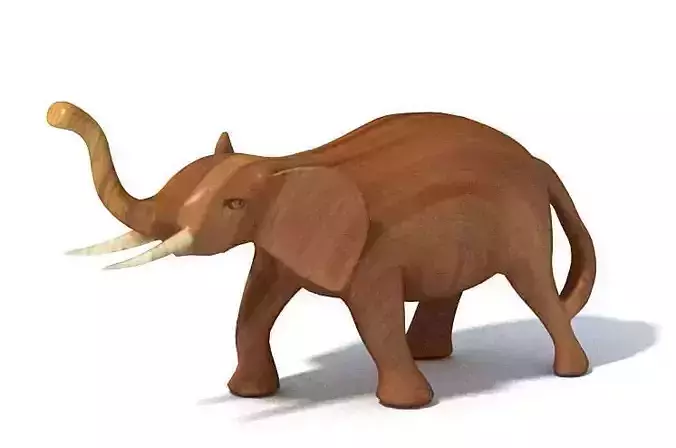 Elephant Wood Sculpture