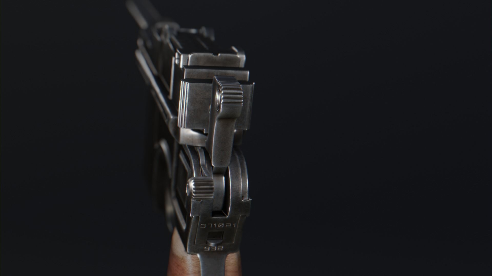 Mauser C96 Low-poly 3D model_2