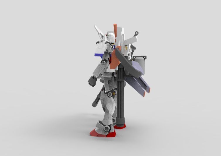 Gundam RX-78 Custom Gutling 3D model_20
