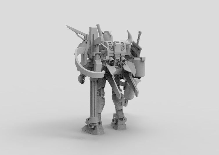 Gundam RX-78 Custom Gutling 3D model_23