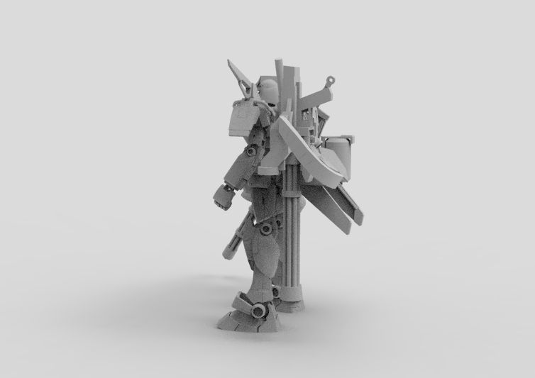 Gundam RX-78 Custom Gutling 3D model_40