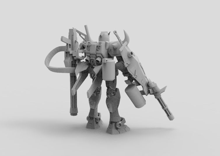 Gundam RX-78 Custom Gutling 3D model_27