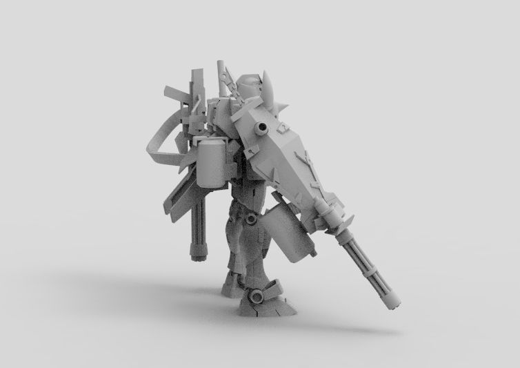 Gundam RX-78 Custom Gutling 3D model_29