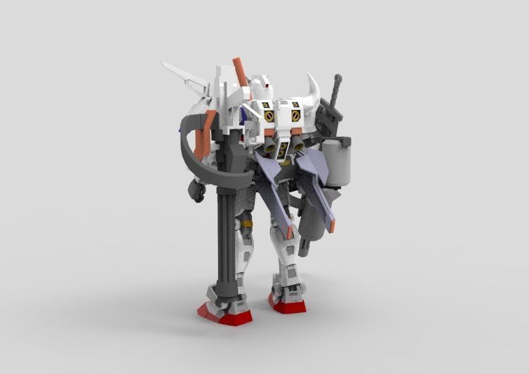 Gundam RX-78 Custom Gutling 3D model_3