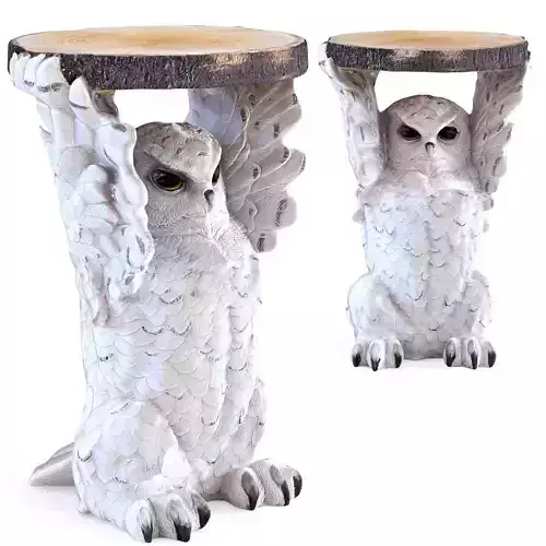 SIDE TABLE ANIMAL OWL 3D model