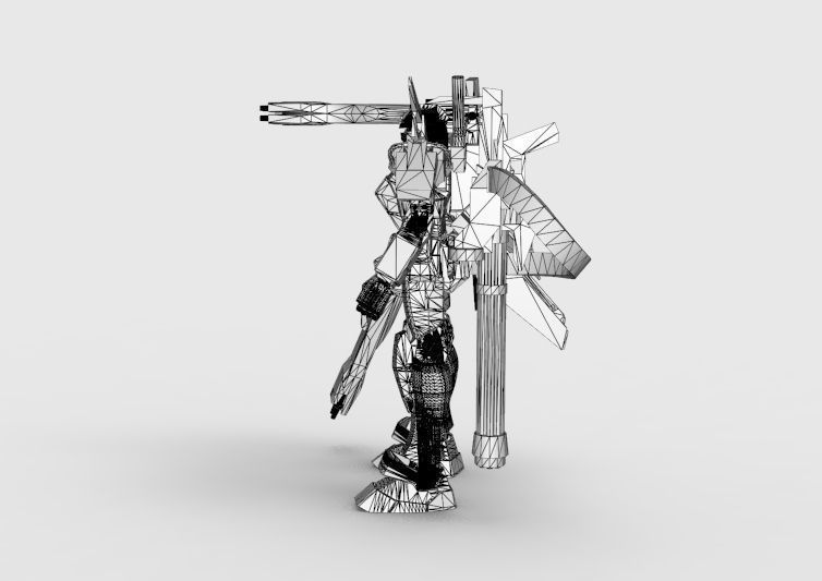 Gundam RX-78 Defender 3D model_59