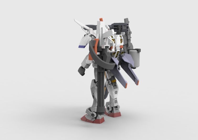 Gundam RX-78 Defender 3D model_2