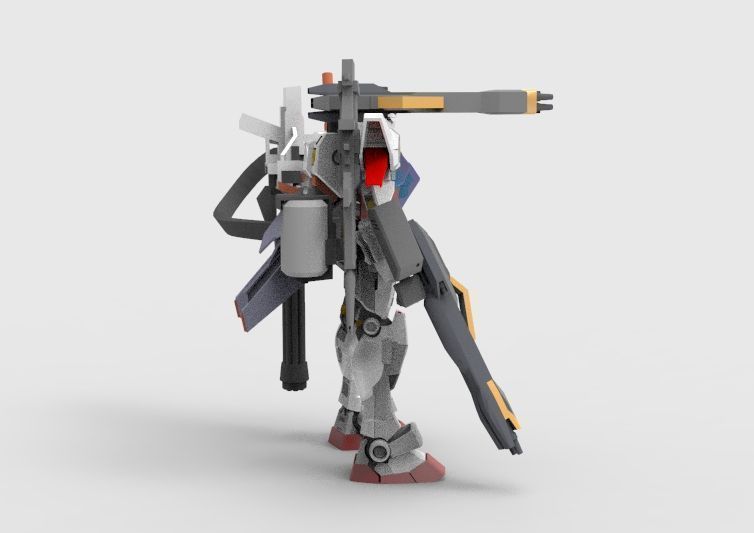 Gundam RX-78 Defender 3D model_9