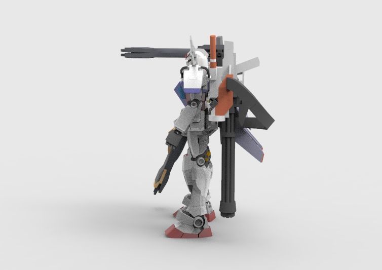 Gundam RX-78 Defender 3D model_19