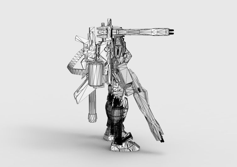 Gundam RX-78 Defender 3D model_49