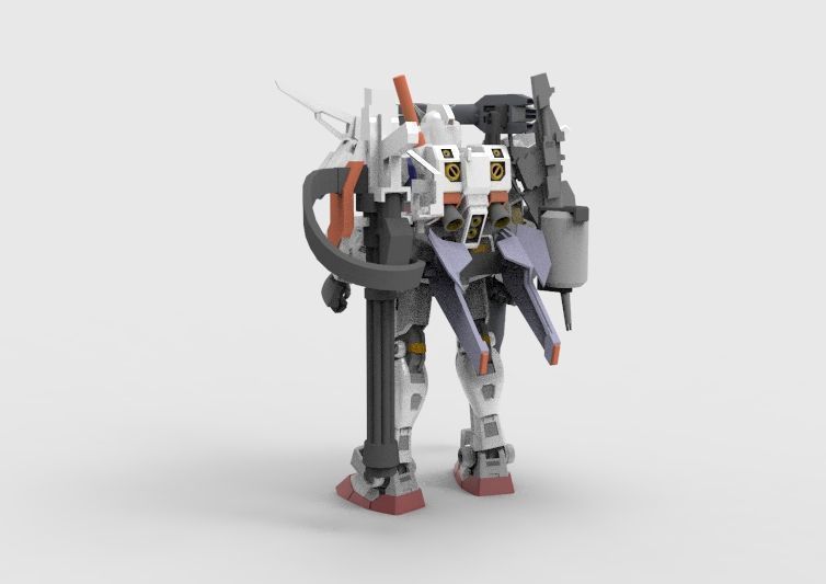 Gundam RX-78 Defender 3D model_3
