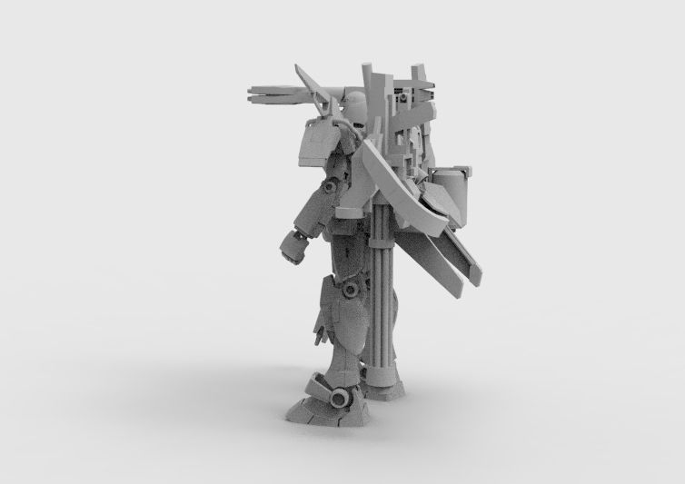 Gundam RX-78 Defender 3D model_40
