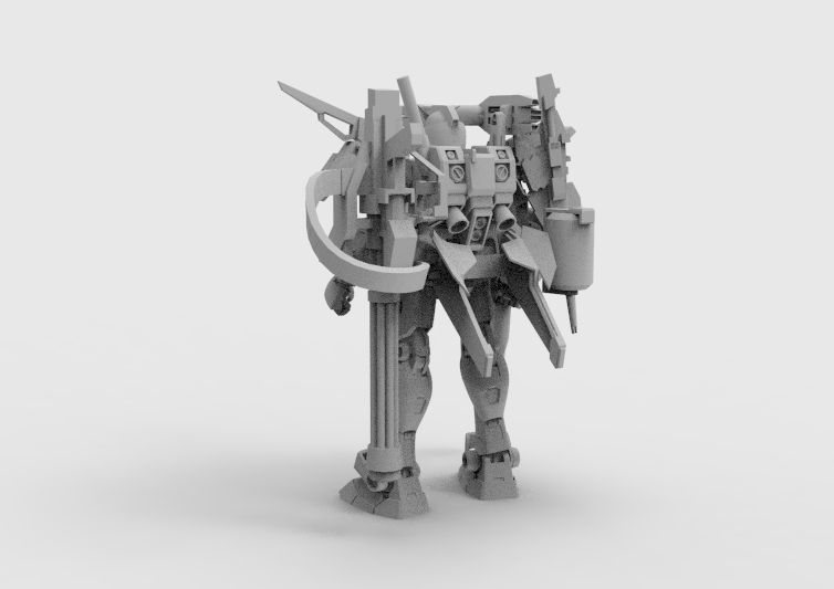Gundam RX-78 Defender 3D model_23