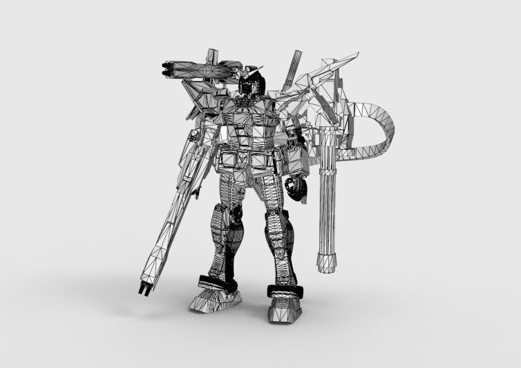 Gundam RX-78 Defender 3D model_55