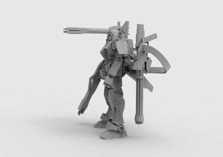 Gundam RX-78 Defender 3D model_38