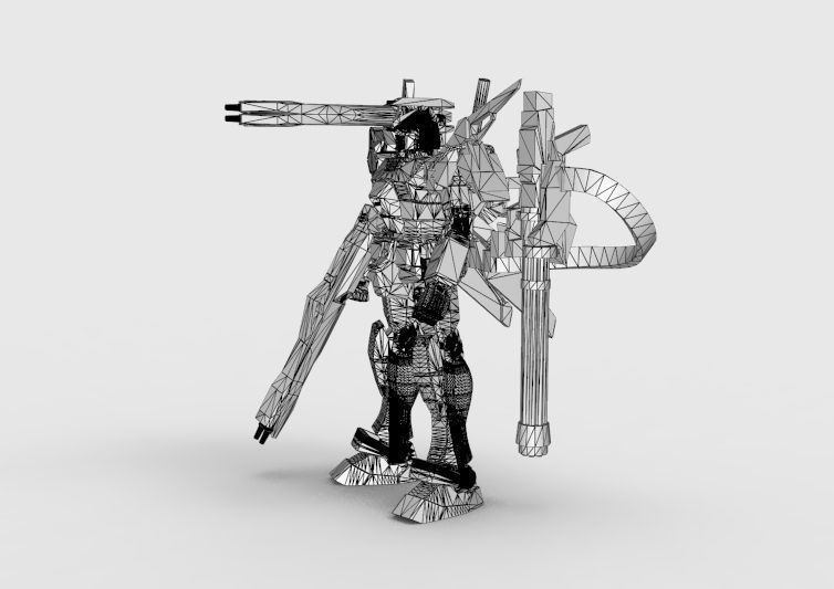 Gundam RX-78 Defender 3D model_57