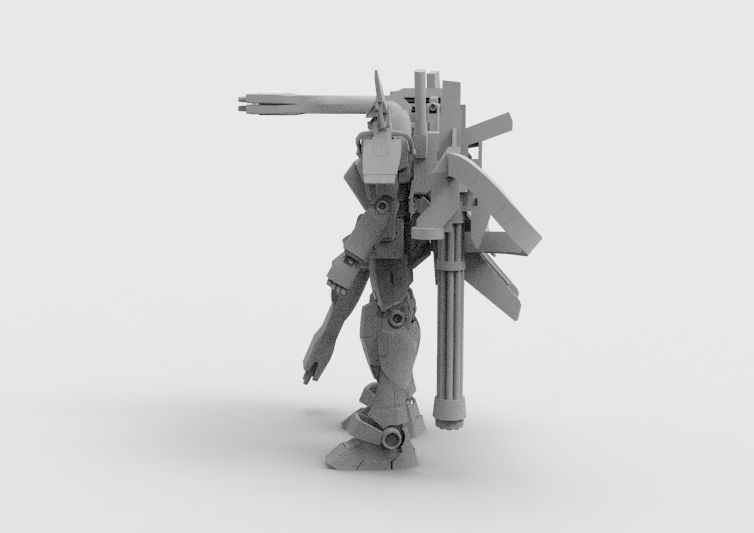 Gundam RX-78 Defender 3D model_39