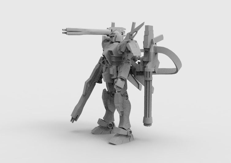 Gundam RX-78 Defender 3D model_37
