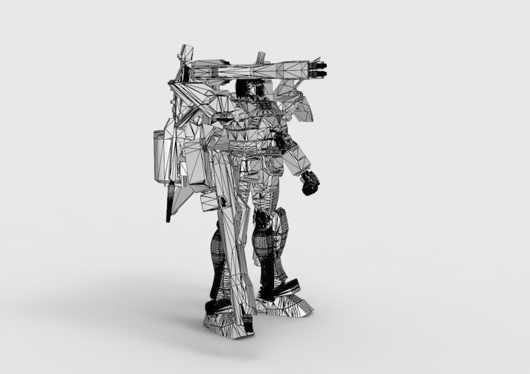 Gundam RX-78 Defender 3D model_53