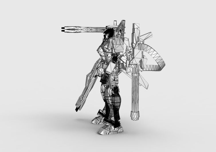 Gundam RX-78 Defender 3D model_58