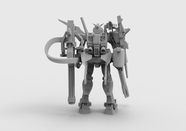 Gundam RX-78 Defender 3D model_25