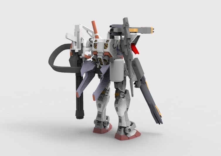 Gundam RX-78 Defender 3D model_7