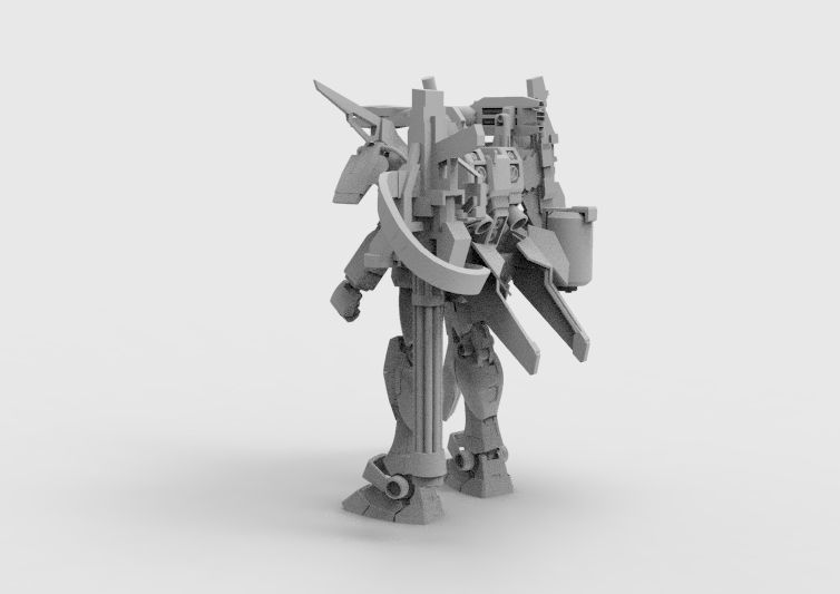 Gundam RX-78 Defender 3D model_22