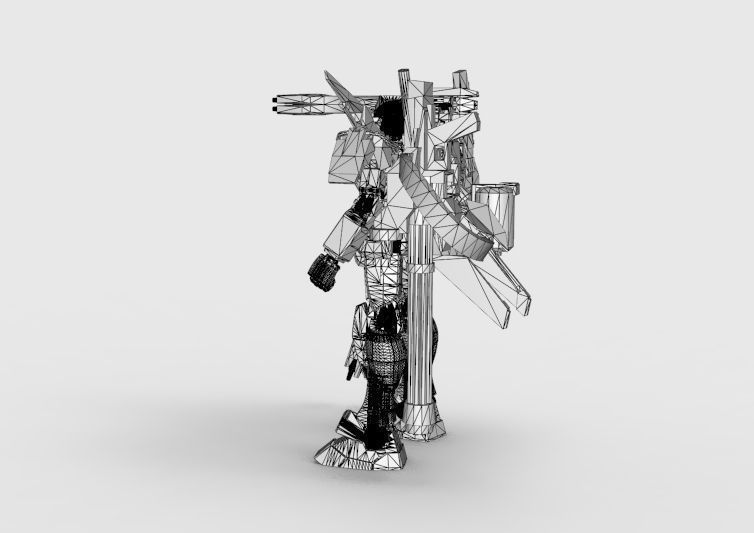 Gundam RX-78 Defender 3D model_60