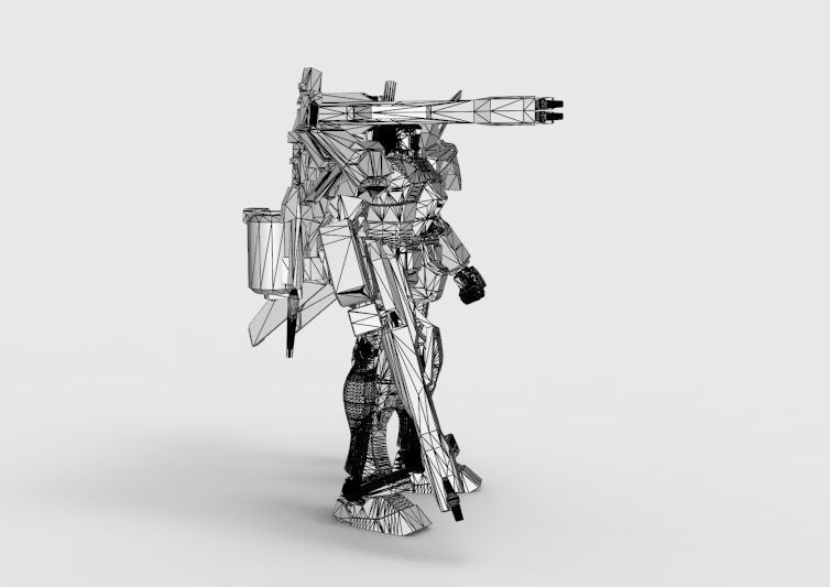 Gundam RX-78 Defender 3D model_51