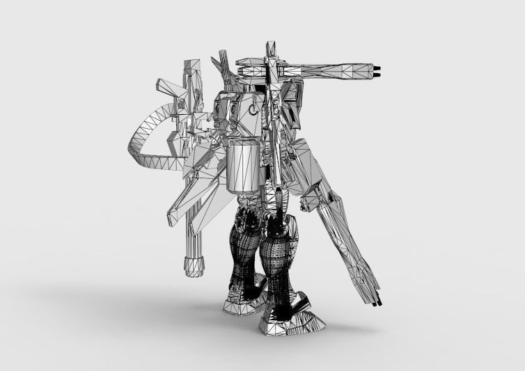 Gundam RX-78 Defender 3D model_48