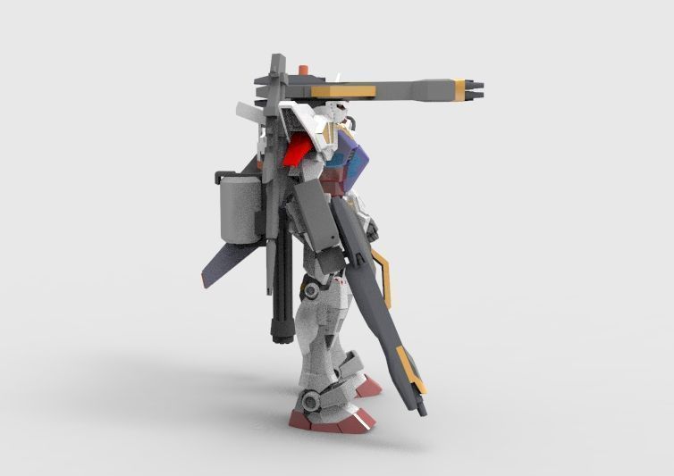 Gundam RX-78 Defender 3D model_10