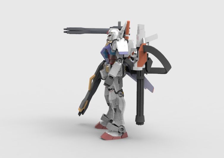 Gundam RX-78 Defender 3D model_18