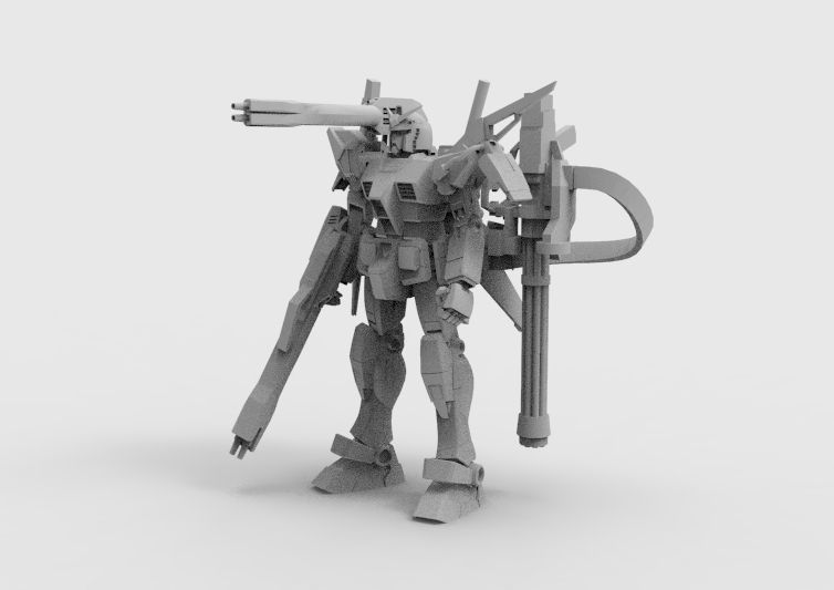 Gundam RX-78 Defender 3D model_36