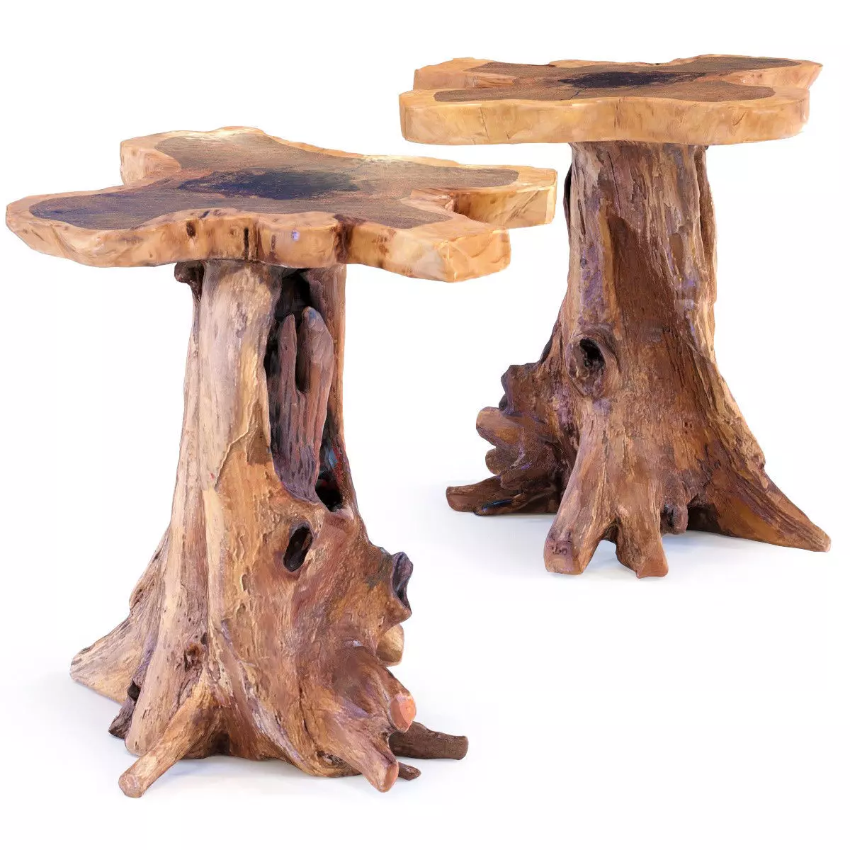 Side Table Tree Small 3D model_0