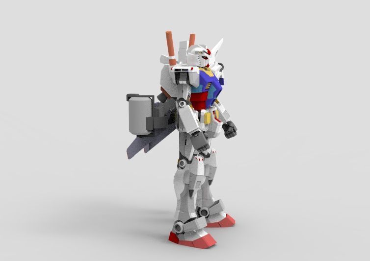 Gundam RX-78 Destroyer 3D model_11