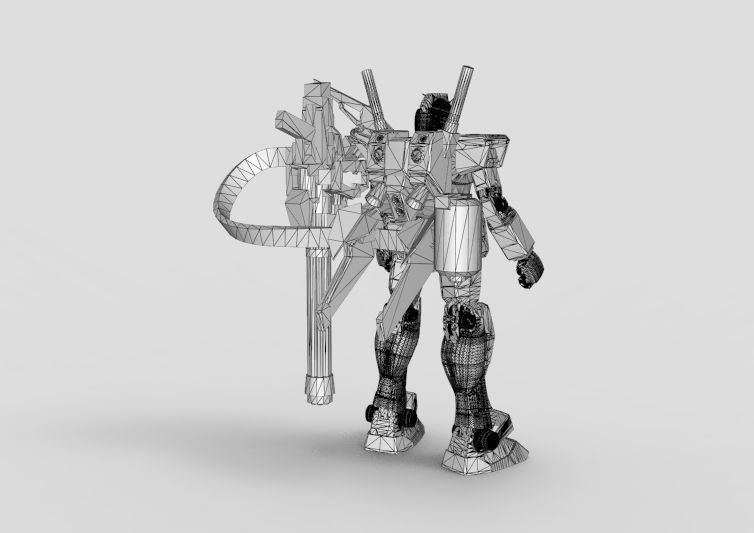Gundam RX-78 Destroyer 3D model_47