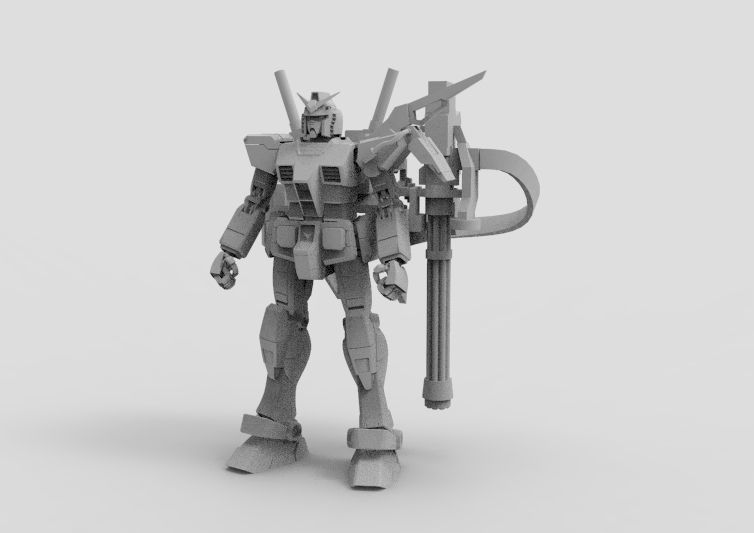 Gundam RX-78 Destroyer 3D model_35