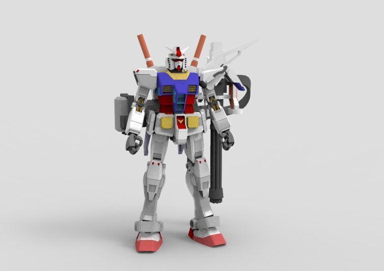 Gundam RX-78 Destroyer 3D model_12