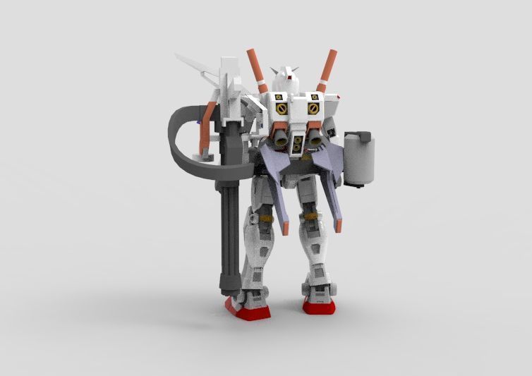 Gundam RX-78 Destroyer 3D model_4
