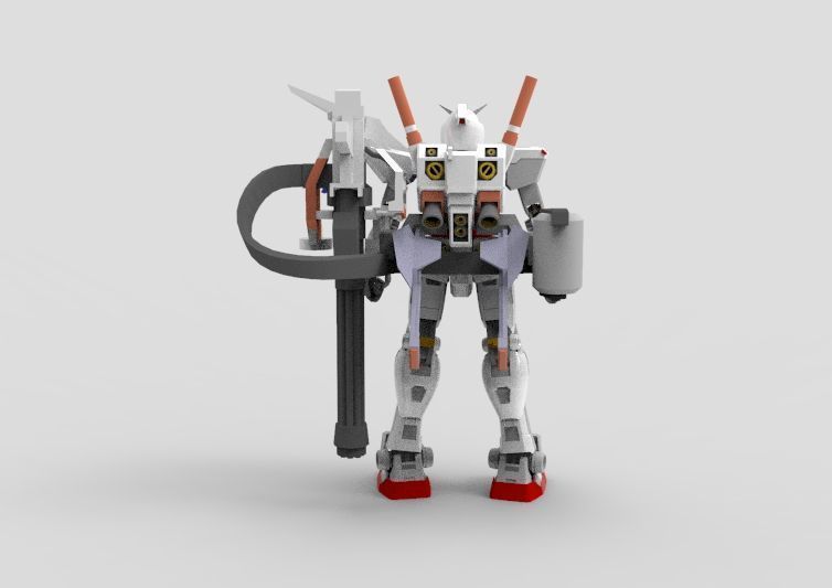 Gundam RX-78 Destroyer 3D model_5