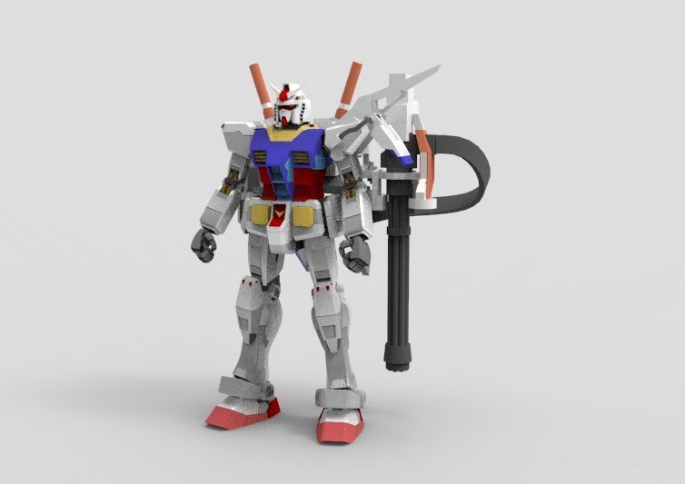 Gundam RX-78 Destroyer 3D model_15