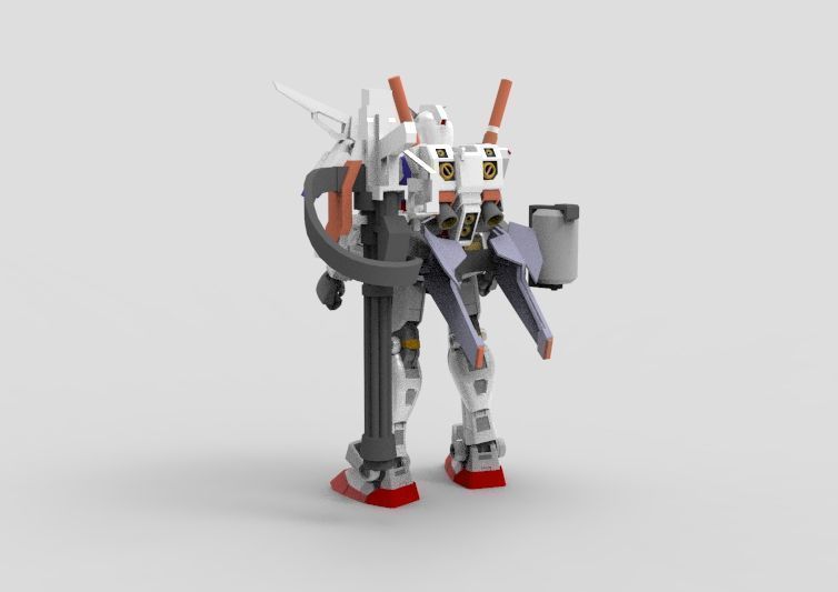 Gundam RX-78 Destroyer 3D model_3