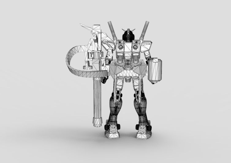 Gundam RX-78 Destroyer 3D model_45