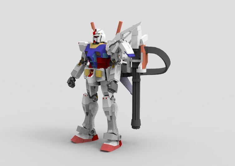 Gundam RX-78 Destroyer 3D model_16