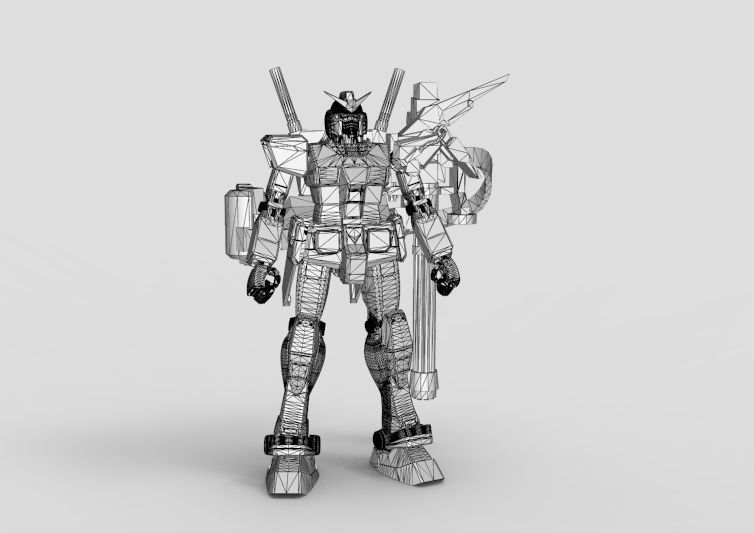 Gundam RX-78 Destroyer 3D model_52