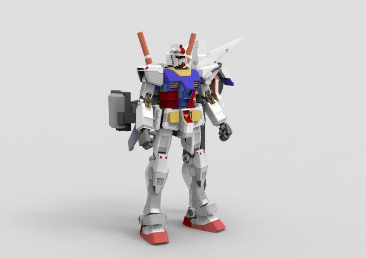 Gundam RX-78 Destroyer 3D model_1