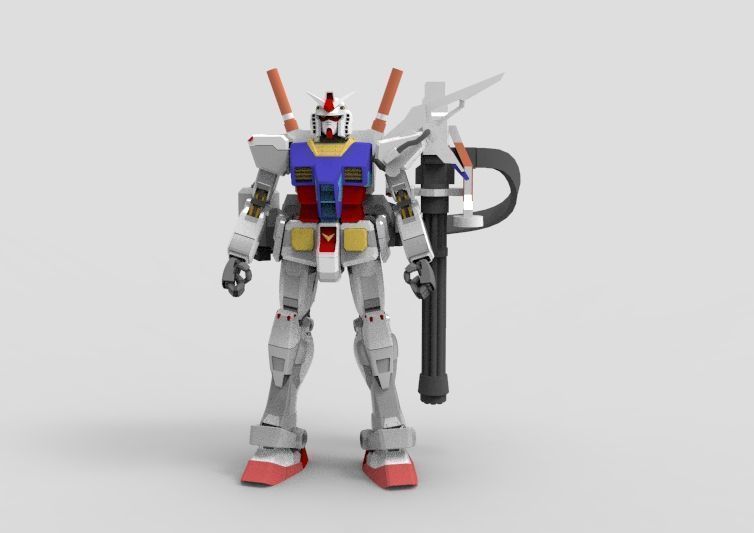 Gundam RX-78 Destroyer 3D model_14