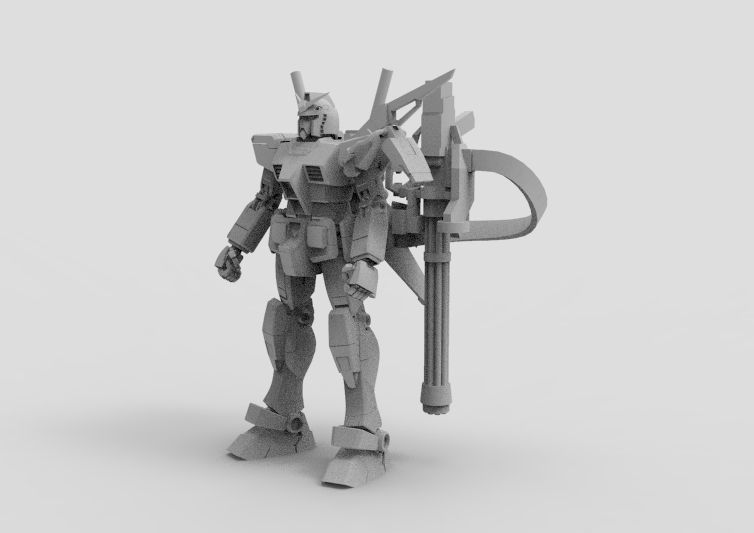 Gundam RX-78 Destroyer 3D model_36